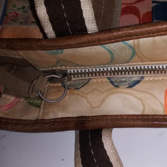Coach Island Patchwork Pocketbook Numbered Size 13 Length 8 Width Collectable